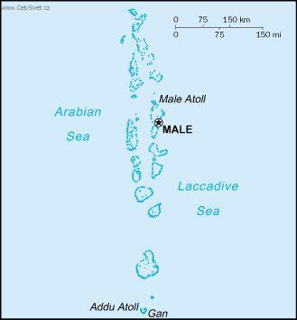 Foto: Maledivy-politick� mapa
