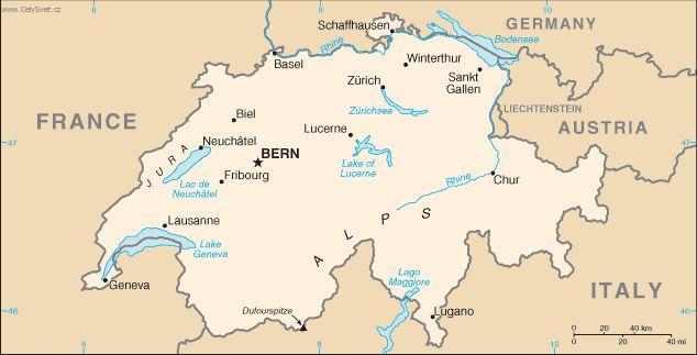 Foto: �v�carsko-politick� mapa